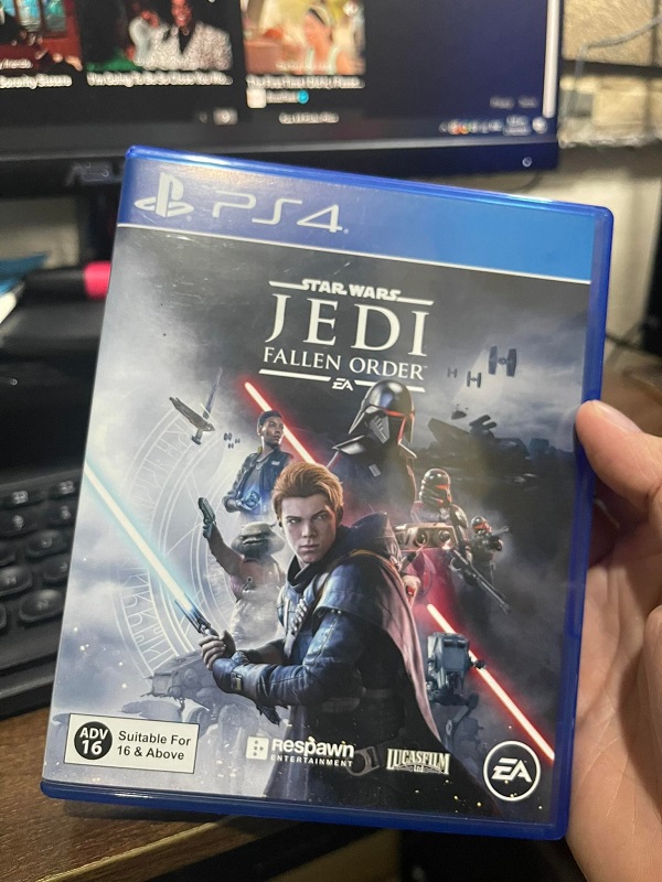 My PS4 game, Star Wars: Jedi Fallen Order
