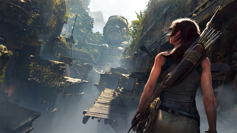 Lara's exploration in Tomb Raider